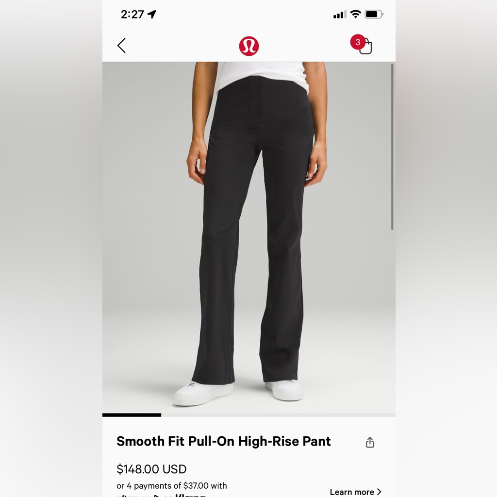 Lululemon Smooth Fit Pull-On High-Rise Pant